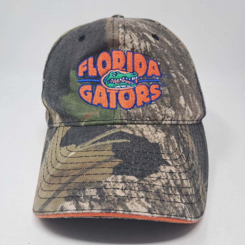 Vintage Florida Gators Camo Hat Signatures Brand Strapback Cap NCAA Licensed 90s